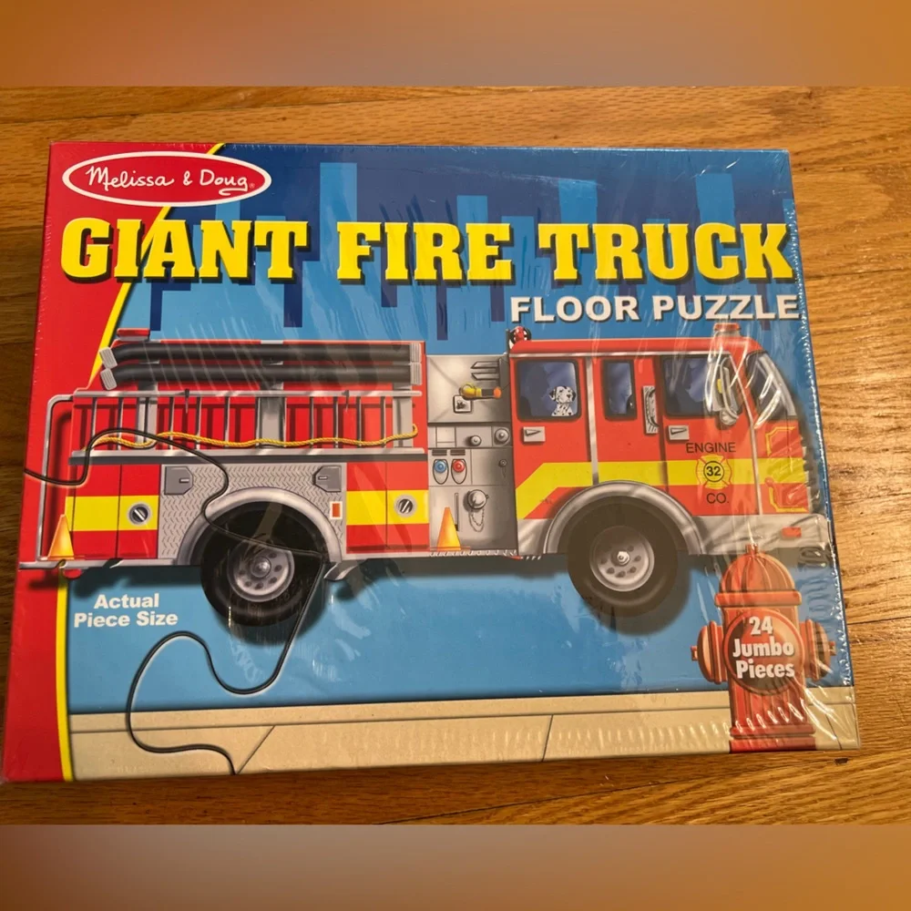 Melissa & Doug giant fire truck puzzle
